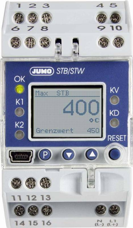 Jumo 548737 Temperaturbegrenzer Temperaturmesser Temperaturregler Messtechnik B-Ware