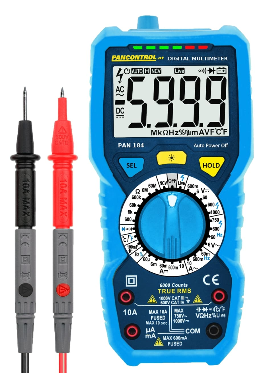 Pancontrol Multimeter Messgerät True Rms Multimeter Pan 184 Digital Messgerät B-Ware