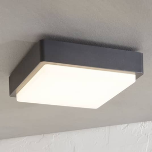 B-Ware Lindby Deckenleuchte Außenlampe Led Lampe Warmweiß Dunkelgrau Weiß Ip65323