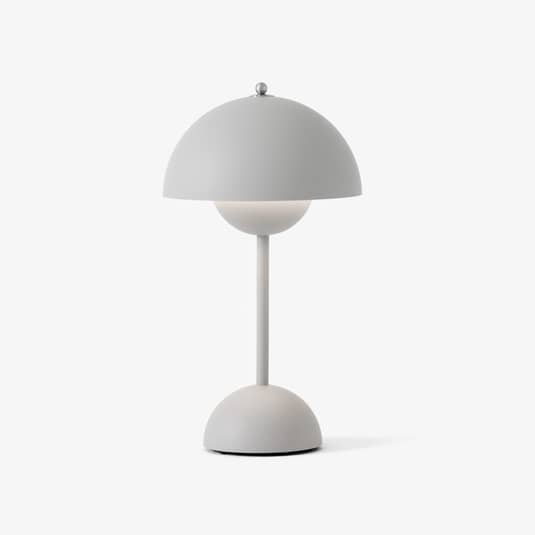 B-Ware &Tradition Flowerpot Akku Tischleuchte Vp9 Lampe Tischlampe Leselampe Hellgrau