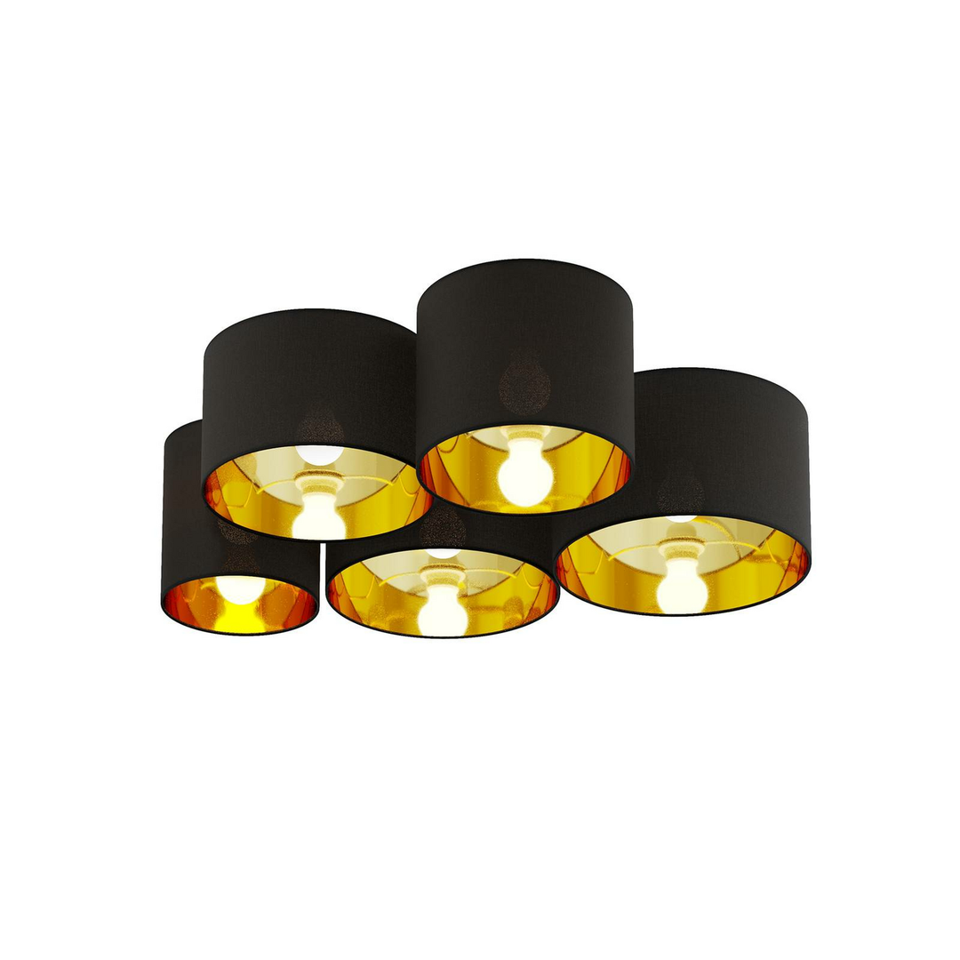 Lindby Laurenz Deckenlampe Deckenlampe Lampe Leuchte 5-flmg E27 schwarz gold15