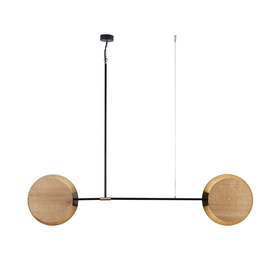 Nowodvorski Lighting Hängeleuchte Minimal Aus Eichenholz Zweiflammig Deckenlampe B-Ware - 5903139937597