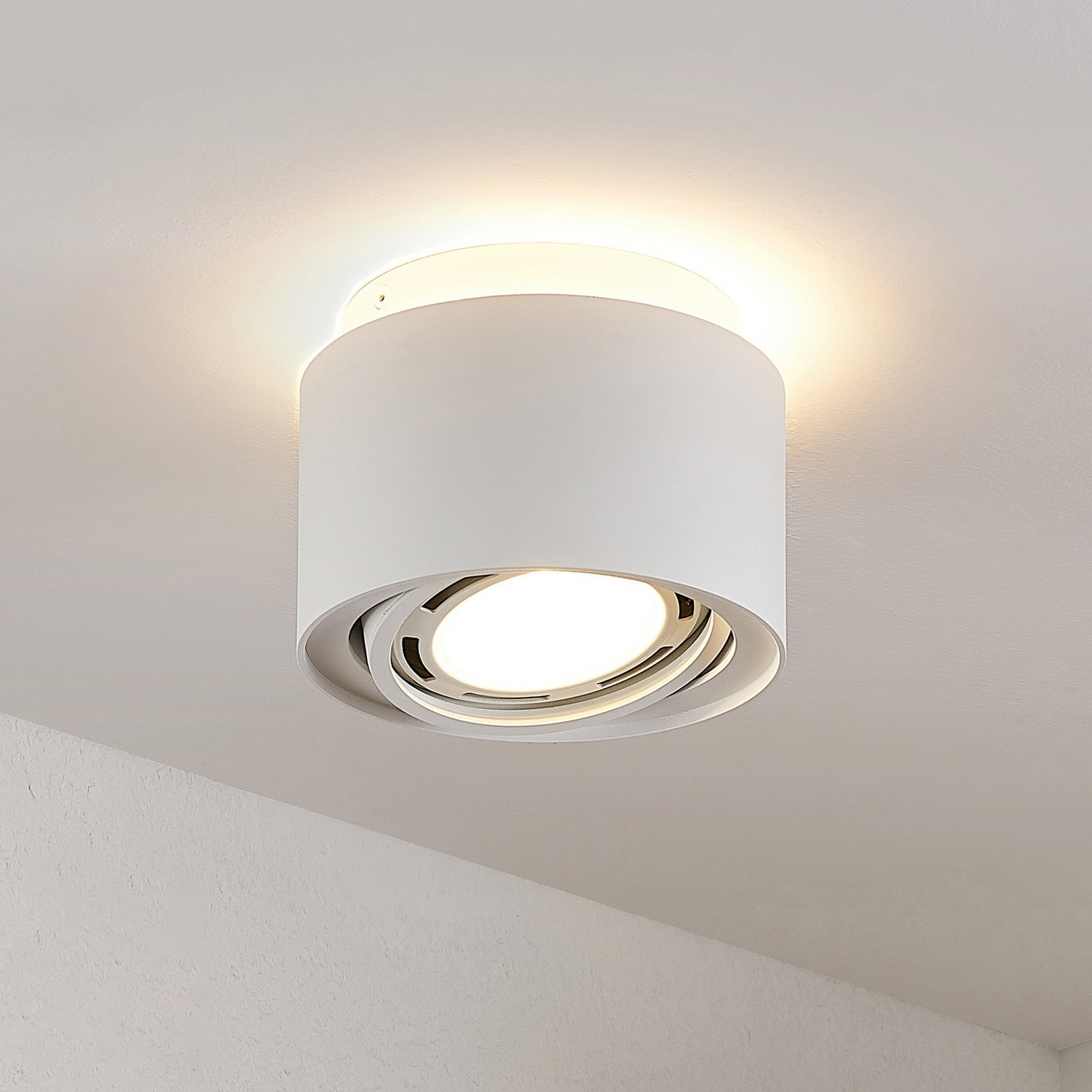 Plafonnier LED Arcchio Talima, lampe, GU10, rond, blanc, produit de seconde main 