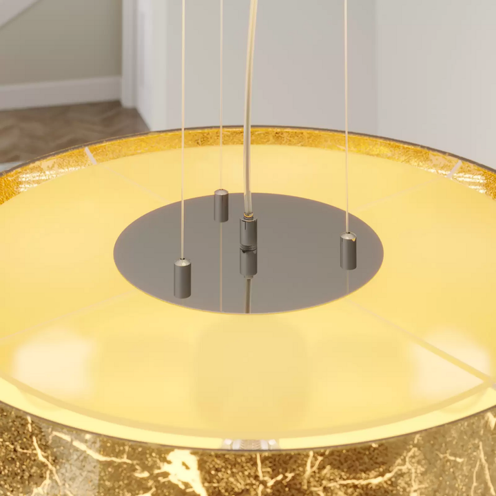Quitani Pendelleuchte Aura Hängeleuchte Hängelampe Lampe Gold ø 50 Cm 4 Flammig B-Ware - 4251096508277