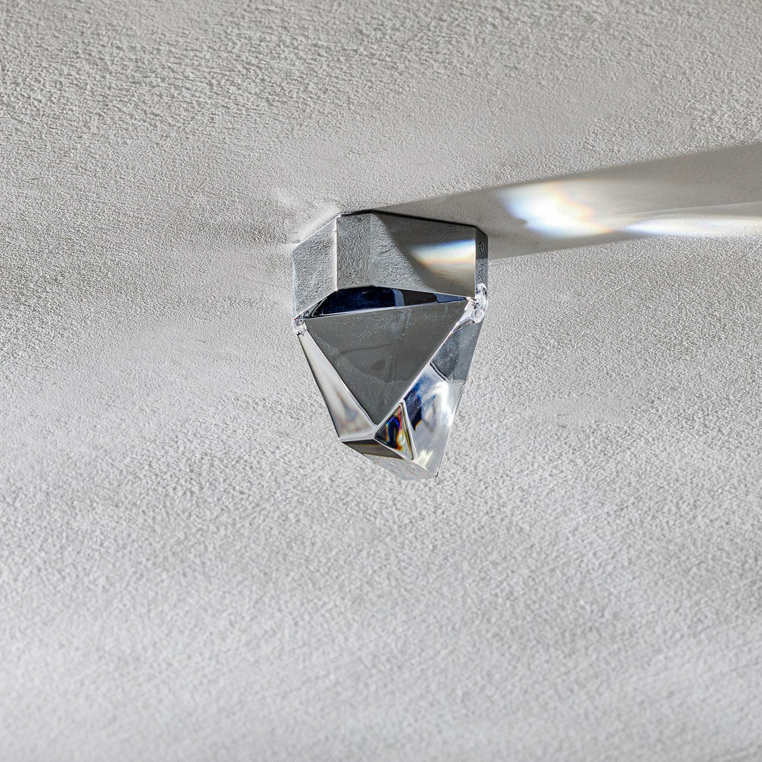 Fabbian Tripla LED-Kristall-Deckenleuchte Deckenlampe Hängelampe alu warmweiß