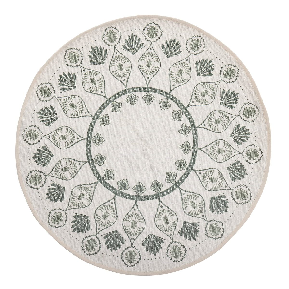 B-Ware Bloomingville Marian Teppich Weihnachtsbaumteppich Weihnachtsbaum Rund ø110cm