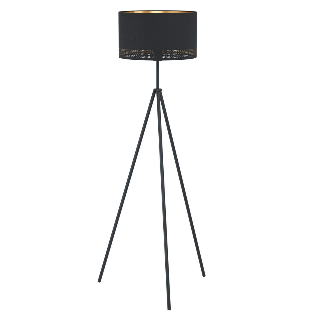 Eglo Stehleuchte Esteperra Stehlampe Standleuchte Leuchte Dreibein Schwarz/Gold B-Ware - 9002759992798