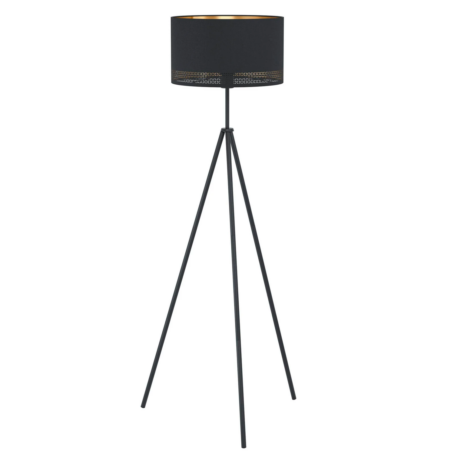 Eglo Stehleuchte Esteperra Stehlampe Standleuchte Leuchte Dreibein Schwarz/Gold B-Ware - 9002759992798