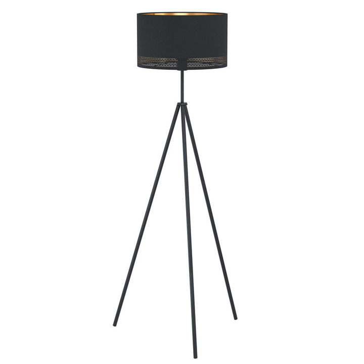 Eglo Stehleuchte Esteperra Stehlampe Standleuchte Leuchte Dreibein Schwarz/Gold B-Ware - 9002759992798