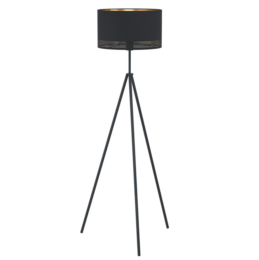 Eglo Stehleuchte Esteperra Stehlampe Standleuchte Leuchte Dreibein Schwarz/Gold B-Ware - 9002759992798