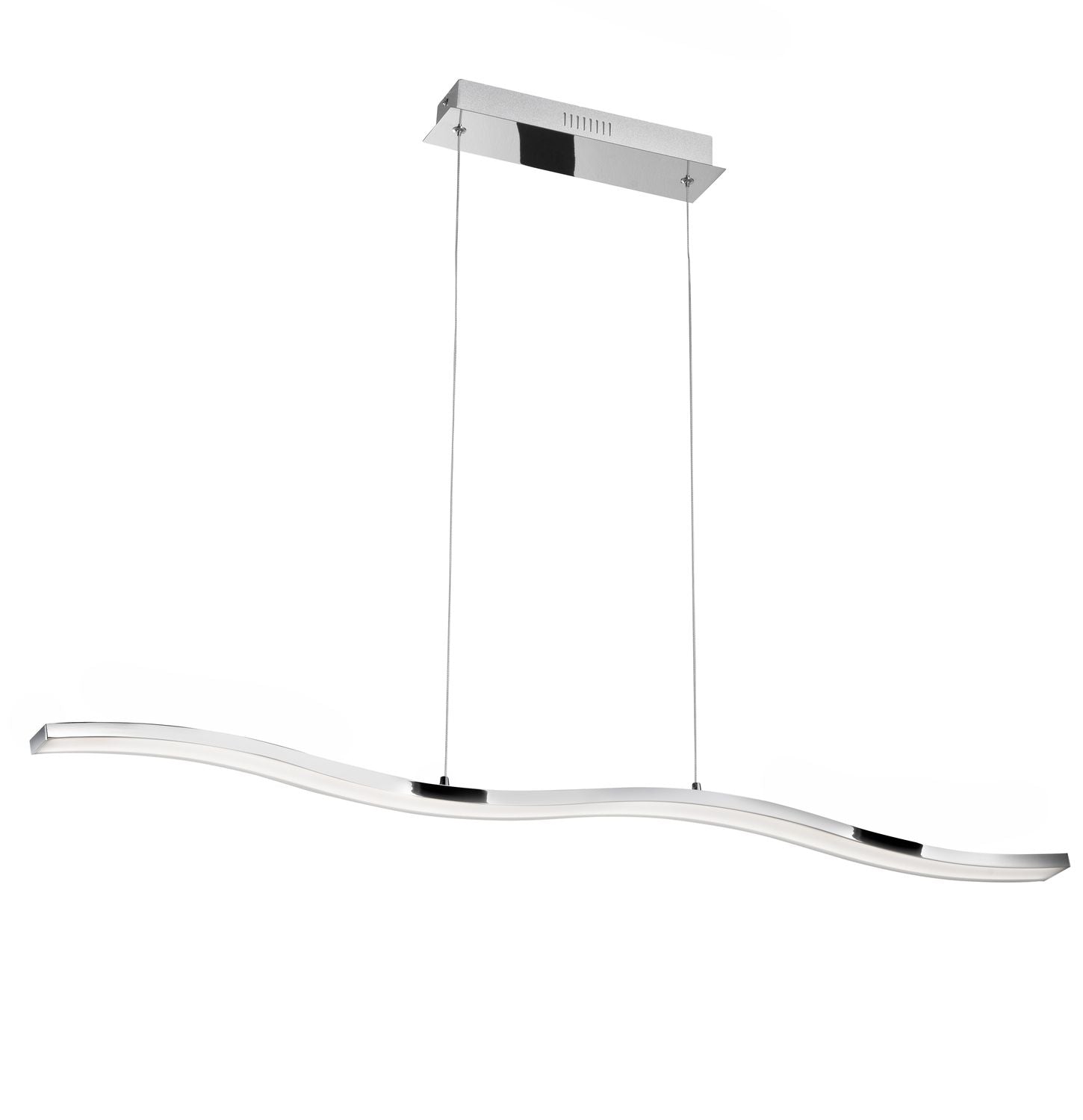 Nova Luce Pendelleuchte Hängeleuchte LED CESENA Chrom Warmweiß 105 cm 42 W Lampe - 5212017409737