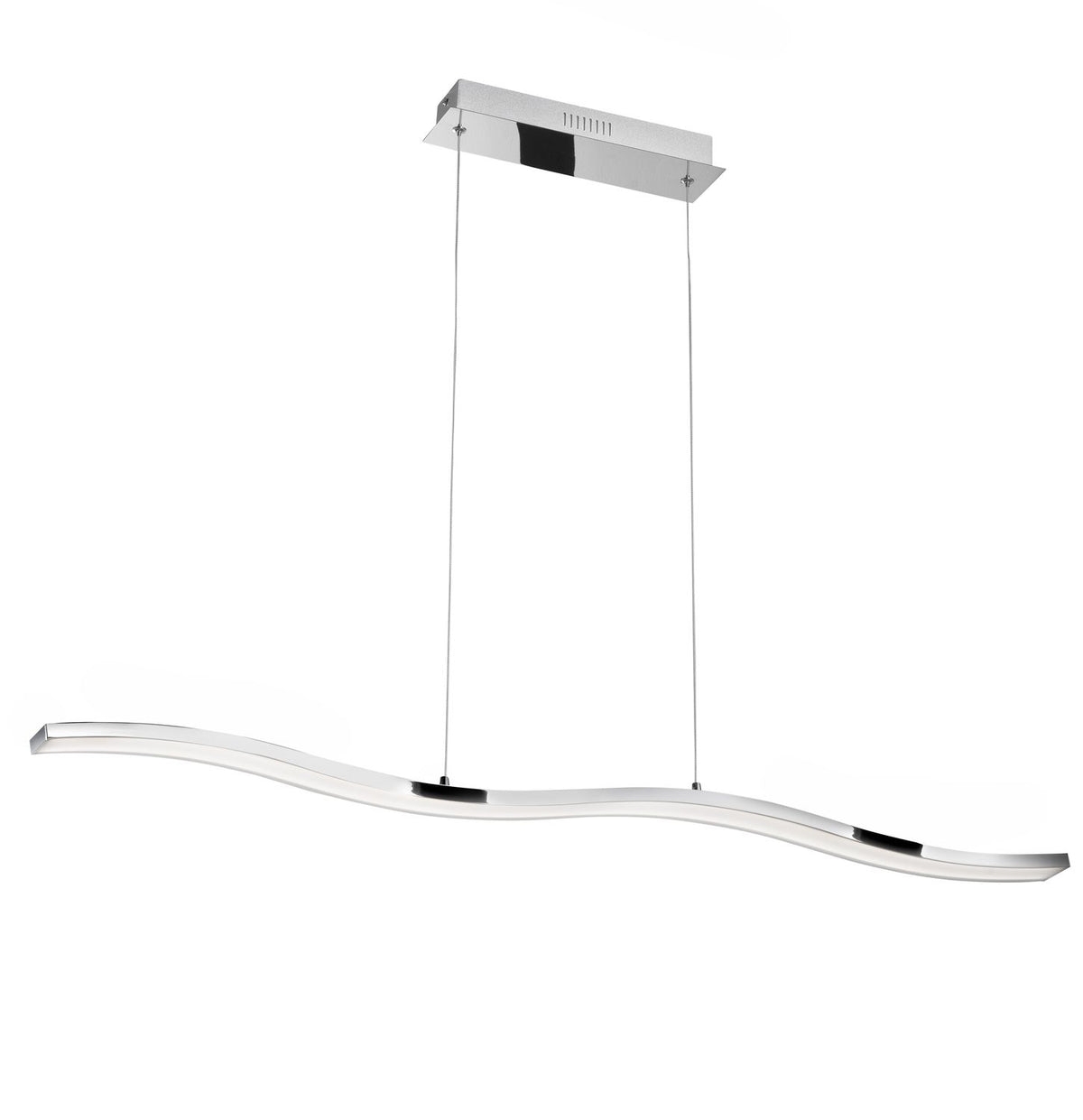 Nova Luce Pendelleuchte Hängeleuchte LED CESENA Chrom Warmweiß 105 cm 42 W Lampe - 5212017409737