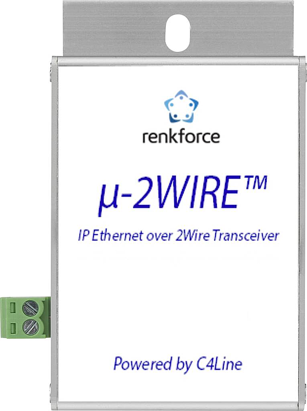 Renkforce RF-3395610 Netzwerkverlängerung 2-Draht Netzwerk max 300m 200 MBit/s