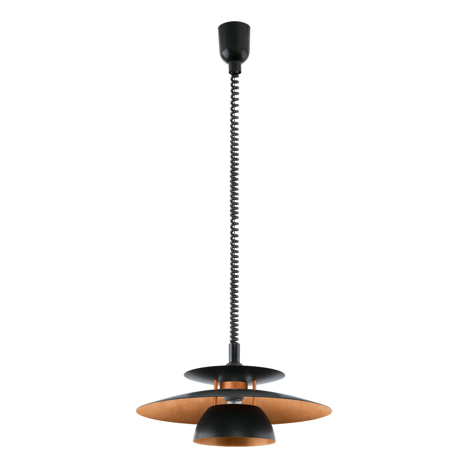 Suspension EGLO Brenda, plafonnier, noir, culot E27, intensité variable