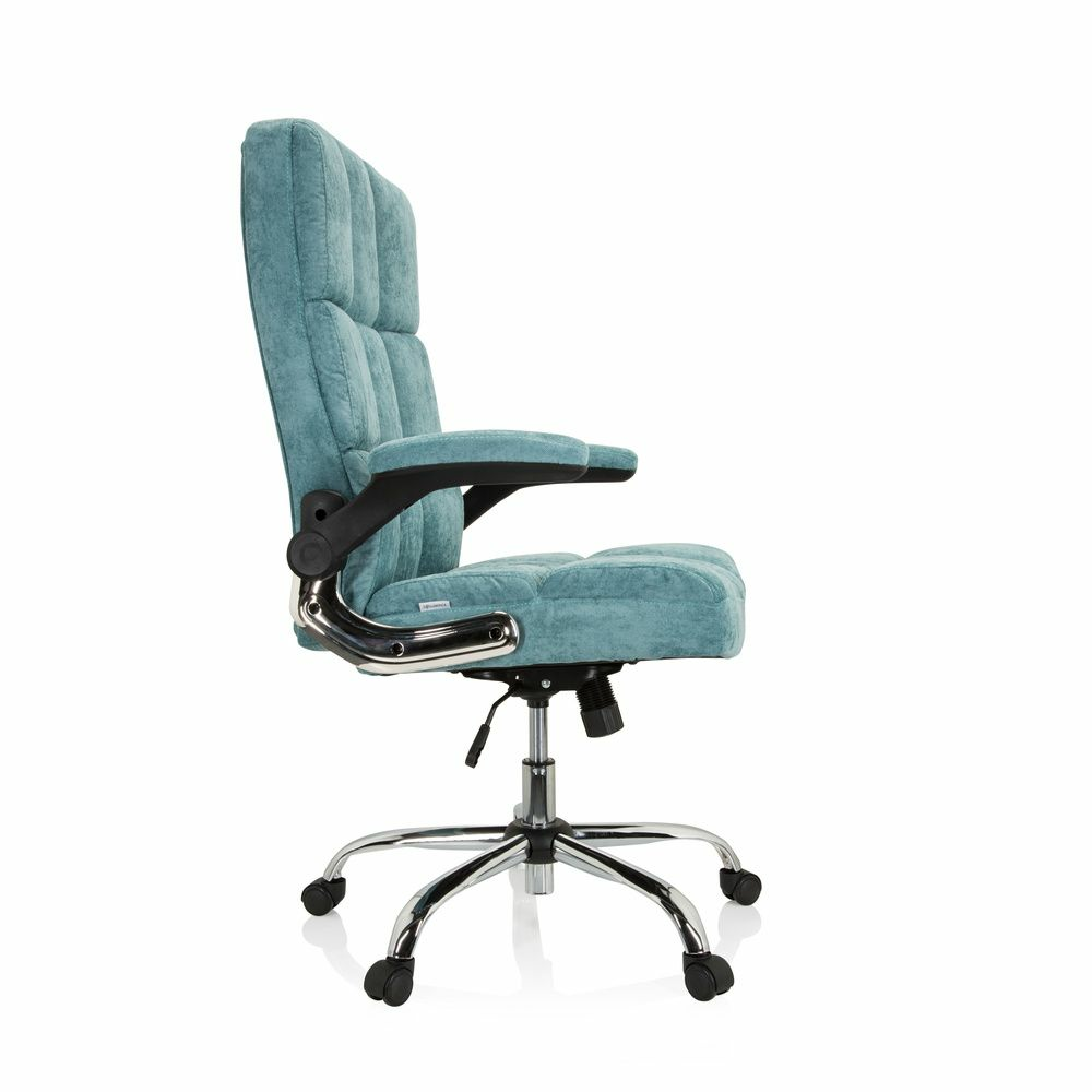 Schreibtisch Bürostuhl Chefsessel Relax Wd 100 Drehstuhl Sessel Stoff Blau/Mint B-Ware
