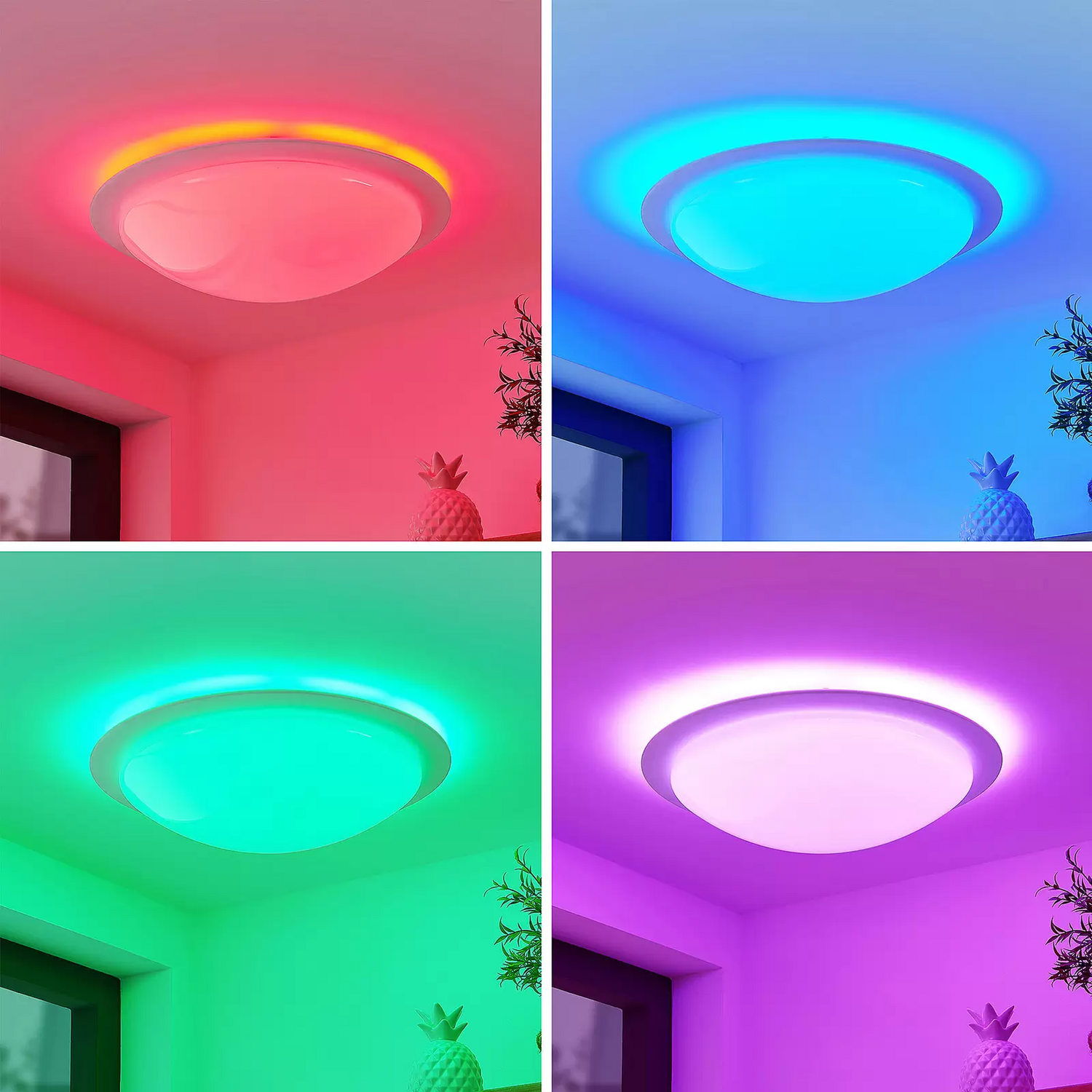 B-Ware Lindby Aurela Dimmbar Led Deckenlampe ø 42,5 Cm Fernbedienung Deckenleuchte - 4251911711417