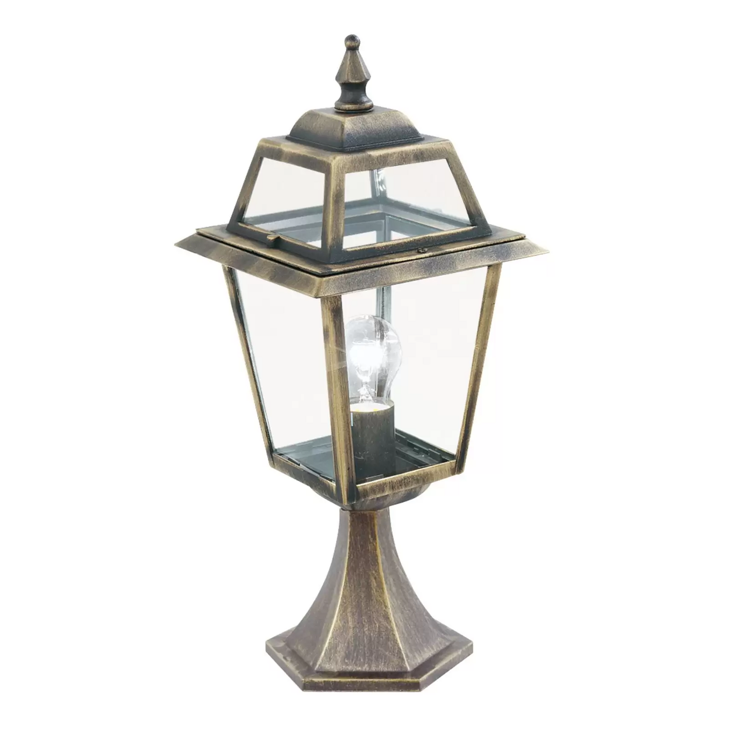 Searchlight Sockelleuchte New Orleans Schwarz Gold Sockellampe Lampe Leuchte E27 B-Ware - 5013874308016