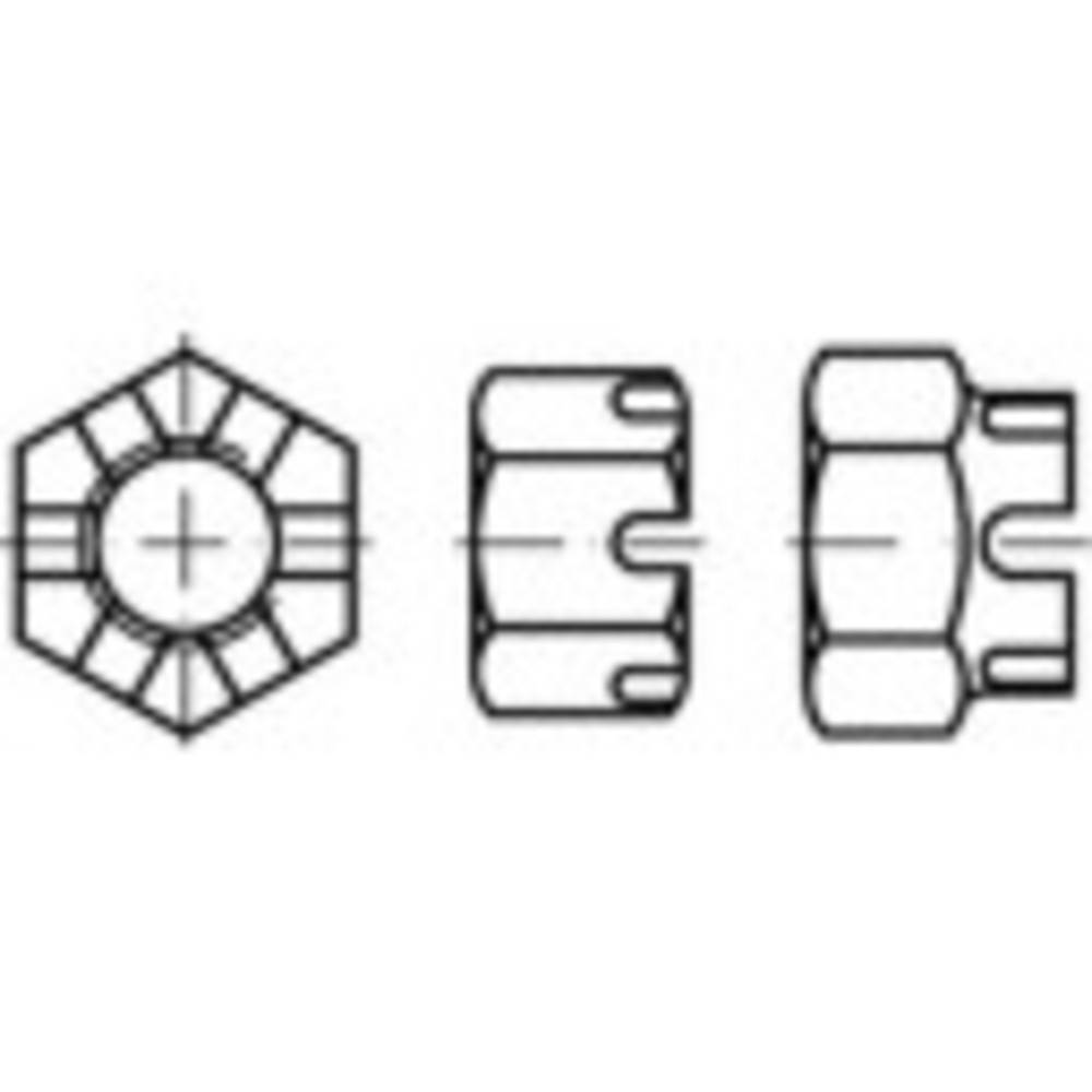 Toolcraft 132194 Kronenmuttern M12 Din 935 Stahl Galvanisch Verzinkt Werkzeug B-Ware - 4053199166381