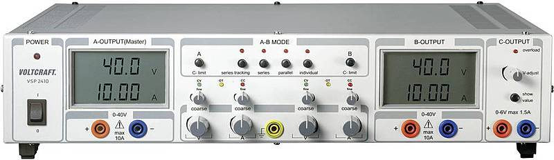 Alimentation de laboratoire Voltcraft VSP 2410, réglable de 0,1 à 40 V CC, 0-689