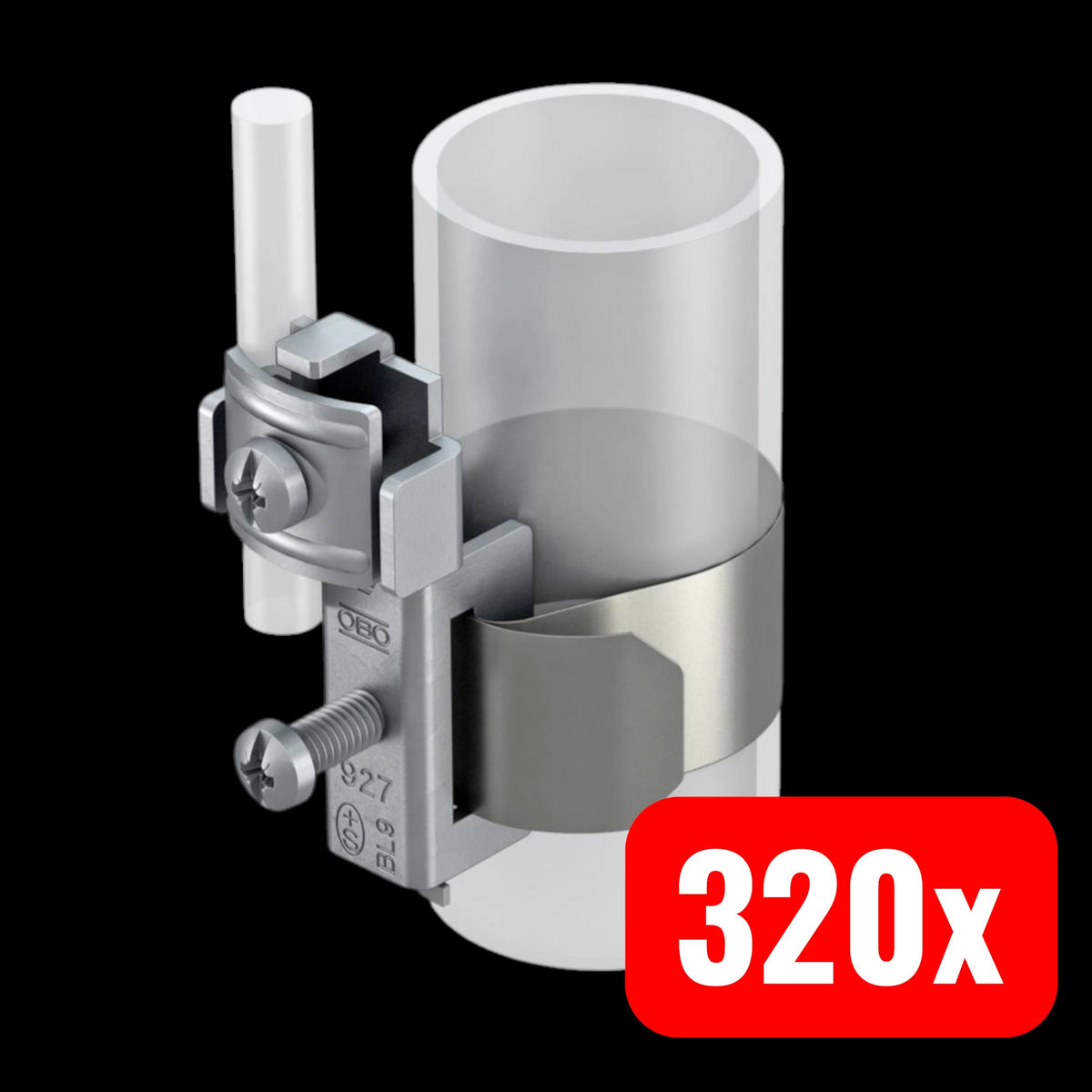 OBO Bettermann 5057515 927 Erdung Blitzschutzmaterial Bildschutz 320 STÜCK - 4012195388579