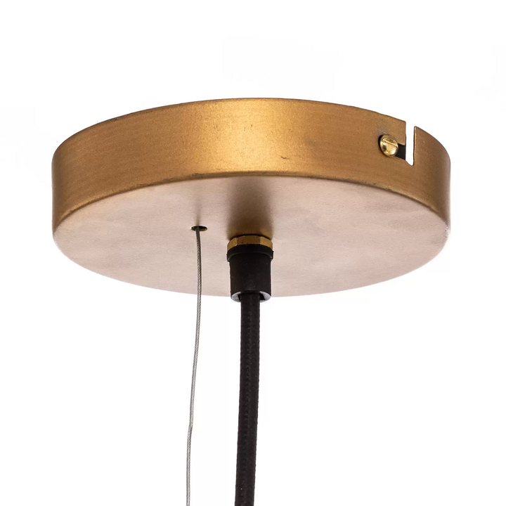 Lindby Hängeleuchte Kaviya Ø 40 cm goldfarben Eisen E27 Hängelampe Lampe Leuchte