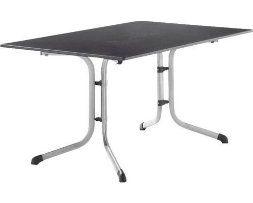 Sieger Vivodur Klapptisch 140 X 90 X 73 Cm Grau Gartentisch Camping Tisch Tisch B-Ware - 4003348507275