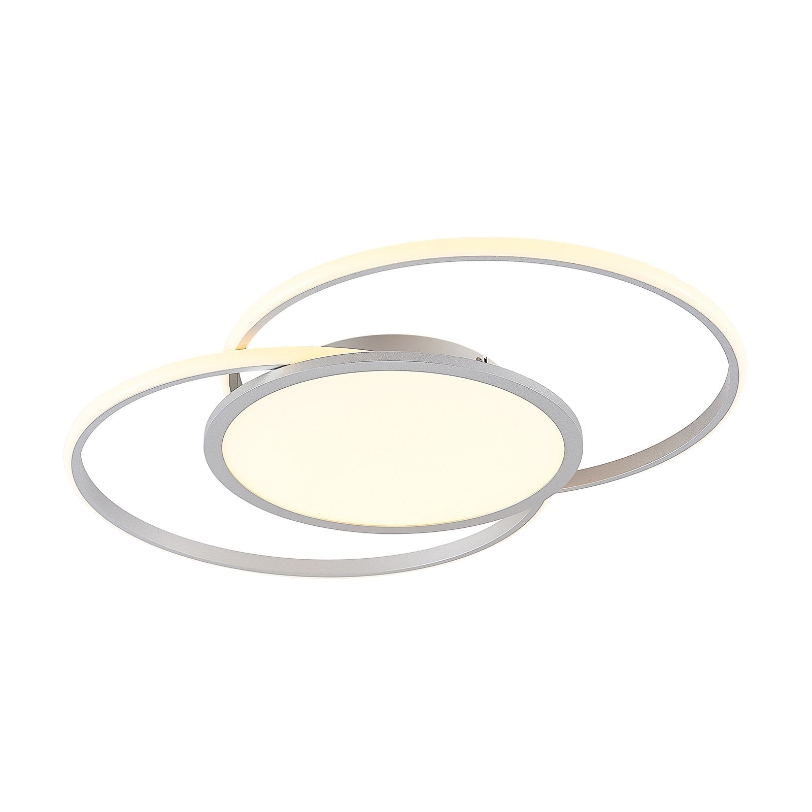 Lucande Deckenleuchte Deckenlampe LED Senne Silber Leuchte Lampe Wohnzimmer Mode - 4251096597646