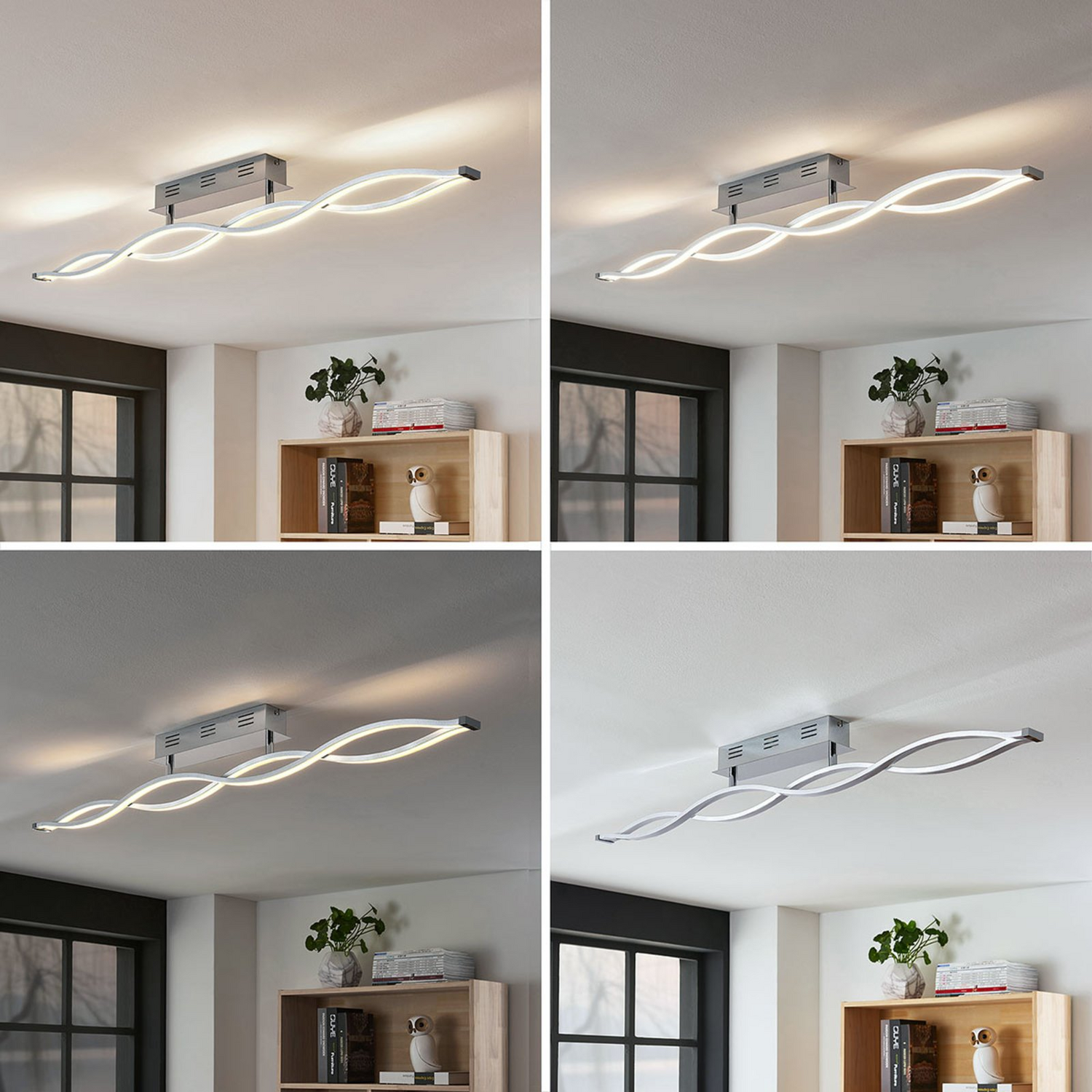 B-Ware Lucande Led Deckenlampe Roan Lampe Leuchte Warmweiß 40 W Dimmbar Deckenleuchte