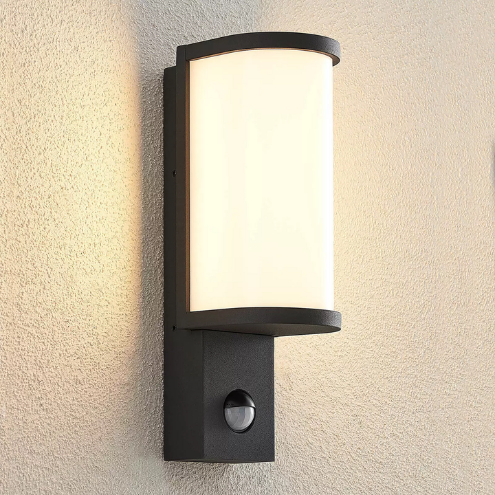 Lucande Jokum LED-Außenwandlampe IP54 Sensor Außenwandlampe Wandleuchte Leuchte