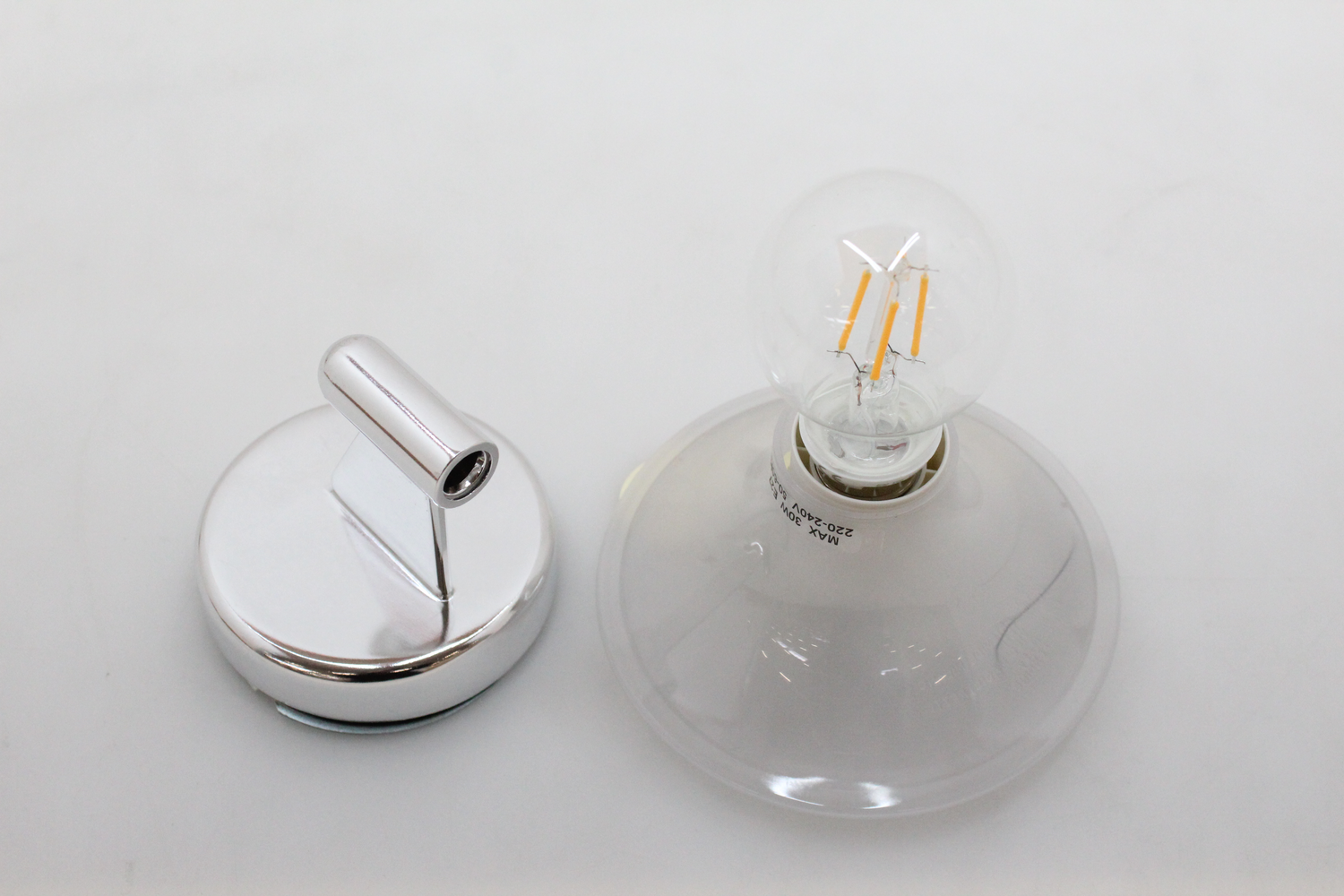 B-Ware Teti Wandleuchte Deckenlampe Wandlicht Deckenlicht E27 Transparent Leuchte 28 W