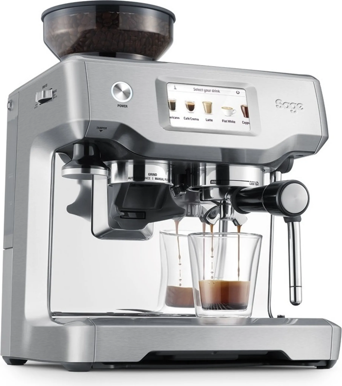 B-Ware Sage Ses880 Bss4 Eeu1 The Barista Touch Siebträgermaschine Siehe Text/Foto - 9312432030151