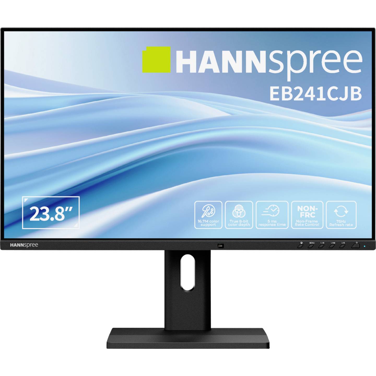 Hannspree Monitor Bildschirm LED Display Schwarz Full HD HDMI USB 23 8 Zoll - 4711404025020