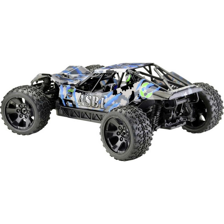 Absima ASB1 Chassis Camouflage Blau Brushed 1:10 RC Einsteiger Modellauto 4WD