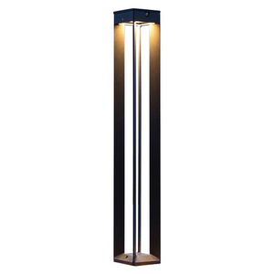 B-Ware Les Jardins Solarleuchte Gartenlampe Led Sensorleuchte Borne Aluminium Grau700