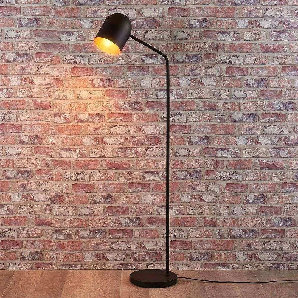 Lampadaire Lindby, lampadaire Morik, lampe sur pied, lampe de lecture, culot E27