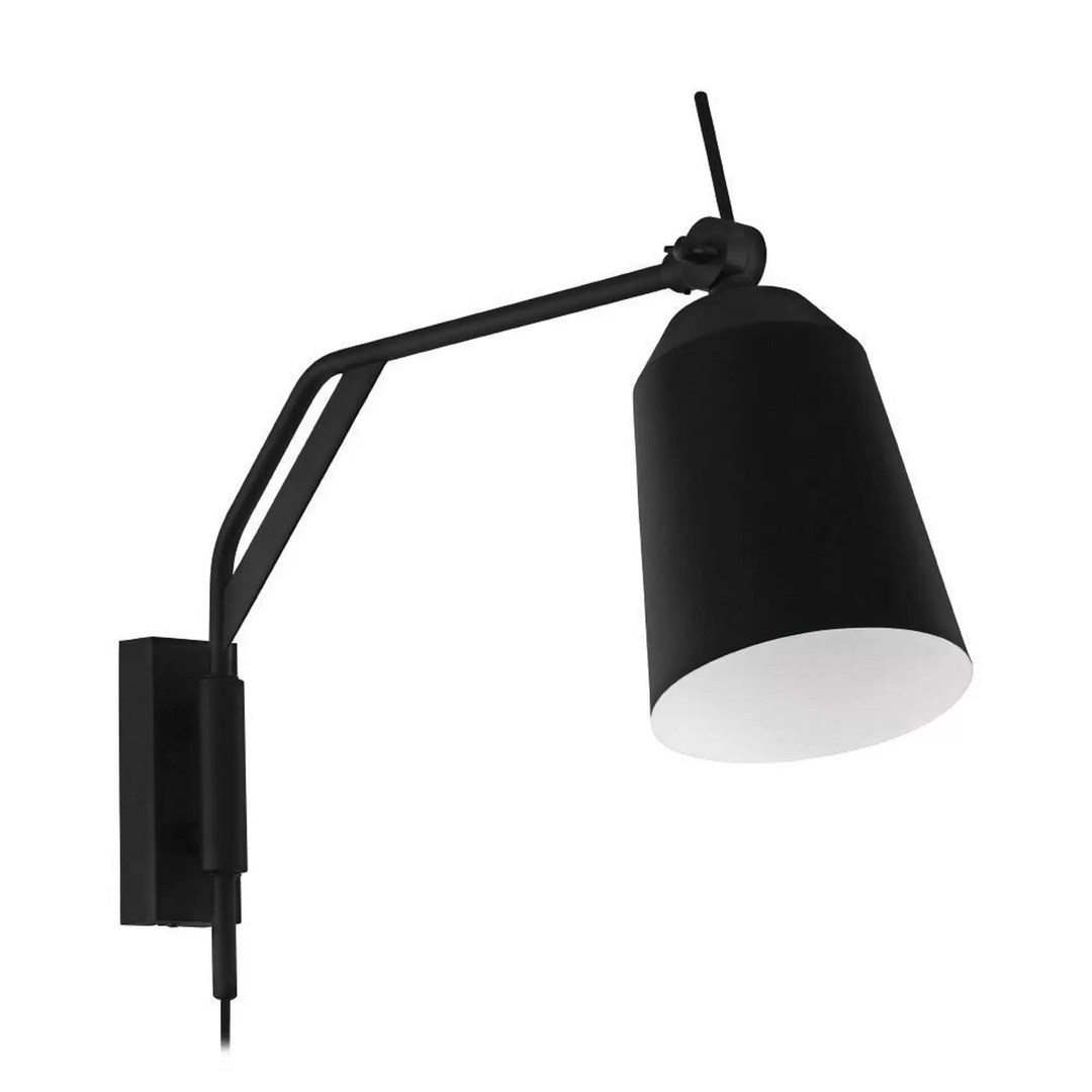 EGLO Wandleuchte Loreto in Schwarz beweglich Wandlampe Lampe Licht Leselampe E27