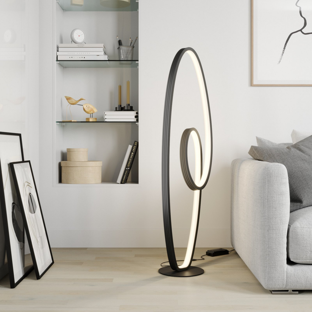 Lucande Bronwyn Led Stehleuchte Wohnzimmerleuchte Standleuchte Deko Raumleuchte B-Ware