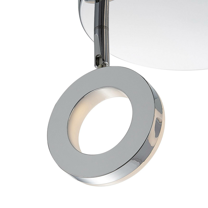 ELC Tioklia LED-Deckenlampe Deckenleuchte Lampe Leuchte chrom dreiflammig Silber