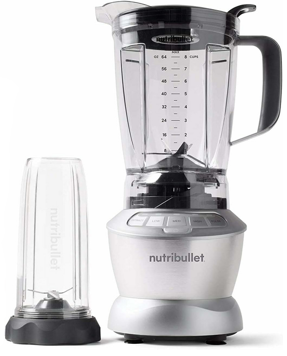 Nutribullet Mixer mit Impulsfunktion und Rezepten in spanischer DEFEKTWARE