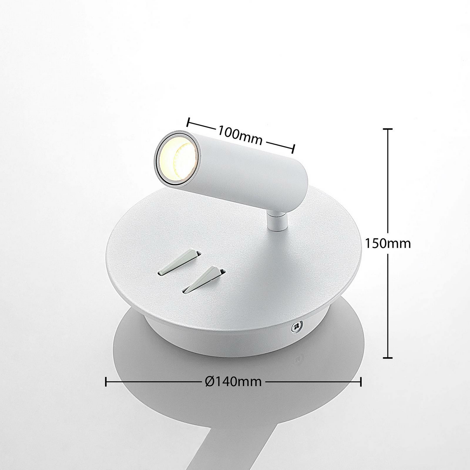 Applique murale LED Lucande Magya, lampe, luminaire, 2 lumières, spot 2x3 W 
