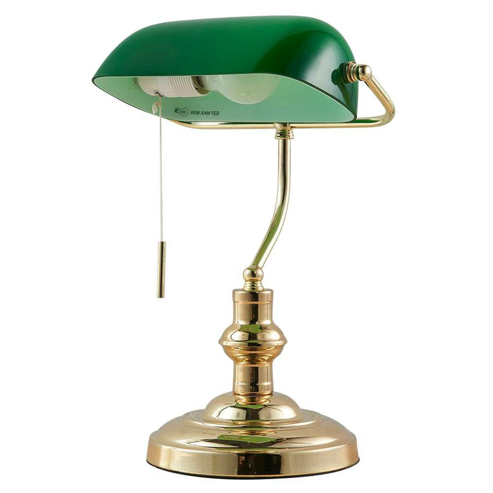 Lindby Bankerlampe Milenka Schreitischlampe Lampe Leselampe Leuchte Messing G41 B-Ware