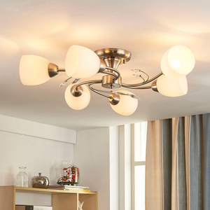 Plafonnier Lindby à six lumières de qualité B, Tatas, IP20 E14 40 W690