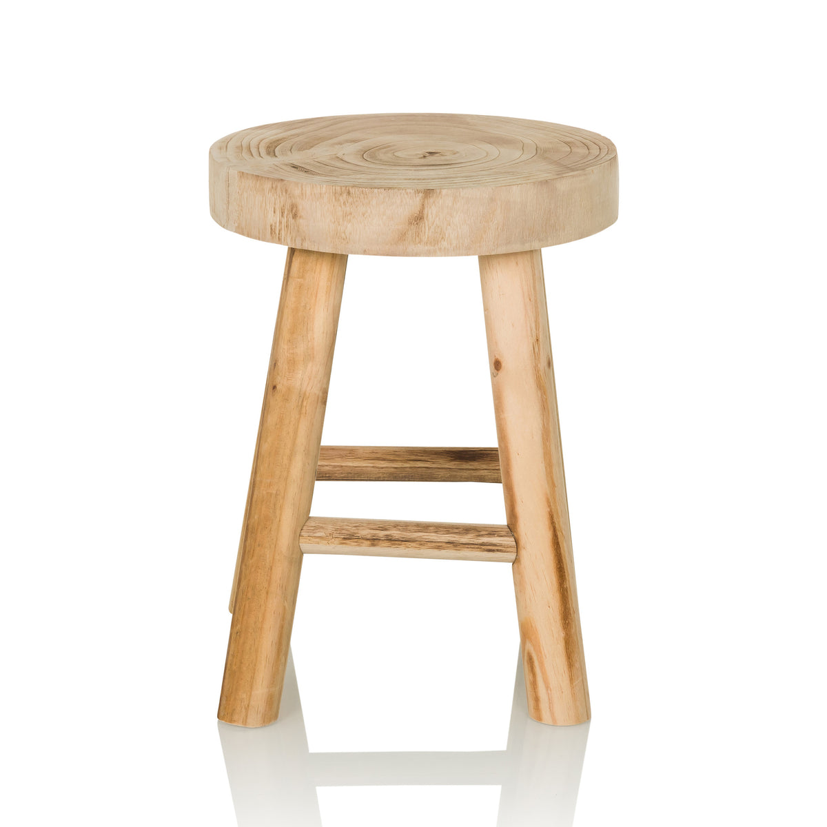 hjh LIVING RUSTIKO W Sitzhocker Hocker Holzhocker Sitz Schemel - 4064323037972