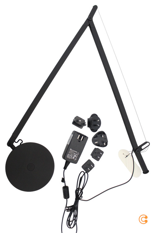 Artemide Demetra Movement Detector Schwarz Lampe Leuchte Tischlampe Tischleuchte B-Ware