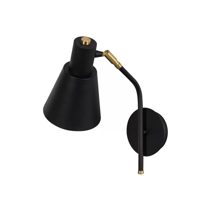 Opviq Wandleuchte Sivani MR-664 Wandlampe Leuchte Lampe 1-flammig schwarz gold