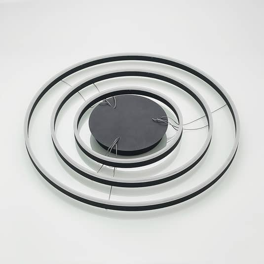Arcchio Albiona Led Hängeleuchte Hängeleuchte Lampe Leuchte Schwarz 3 Ringe B-Ware