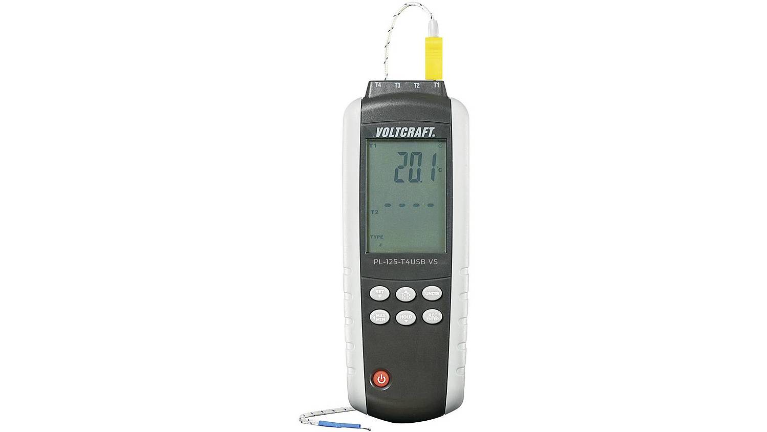 Voltcraft Pl 125 T4 Temperatur Messgerät  200 Bis +1372 °C Fühler Typ K J Gerät B-Ware - 4016138861747