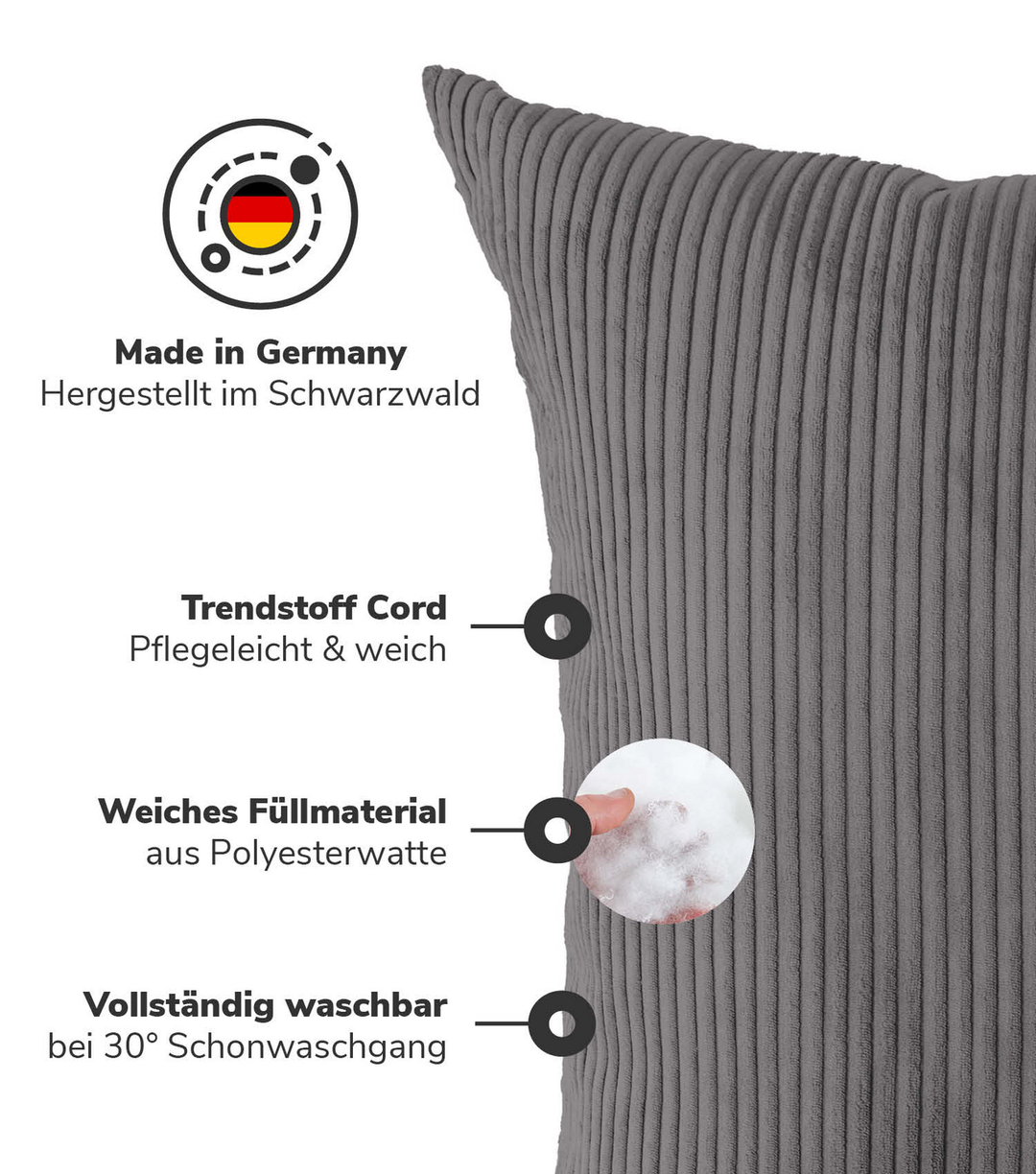 Mokebo Xxl Sofakissen 'Das Anschmiegsame', Gemütliches Riesenkissen, Xxl Kiss349 B-Ware
