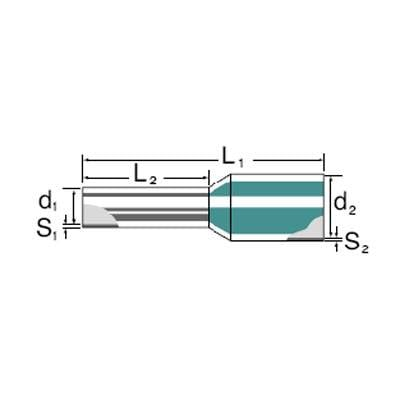 Weidmüller 9021020000 Aderendhülse 0.25 mm² Teilisoliert Gelb Steckverbinder