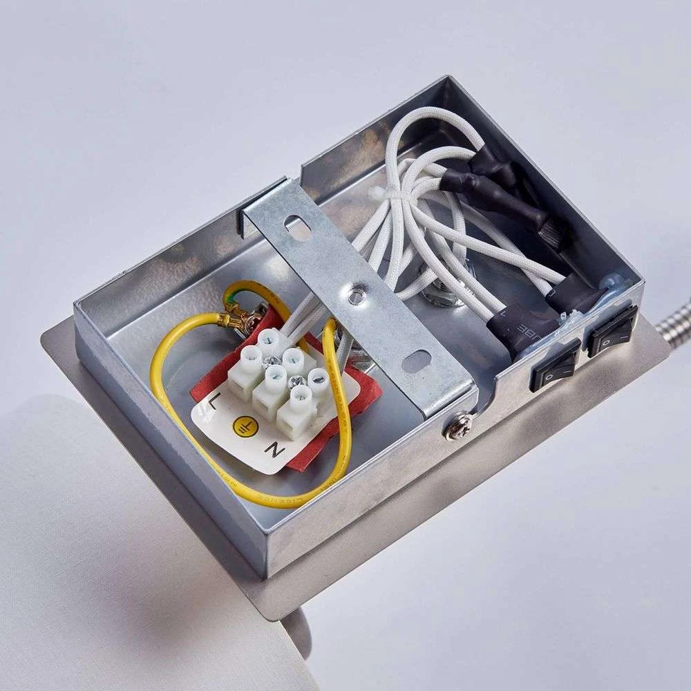 B-Ware Lindby Stoff Wandleuchte Shajan Led Leselicht Wandleuchte Bilderleuchte Leselampe